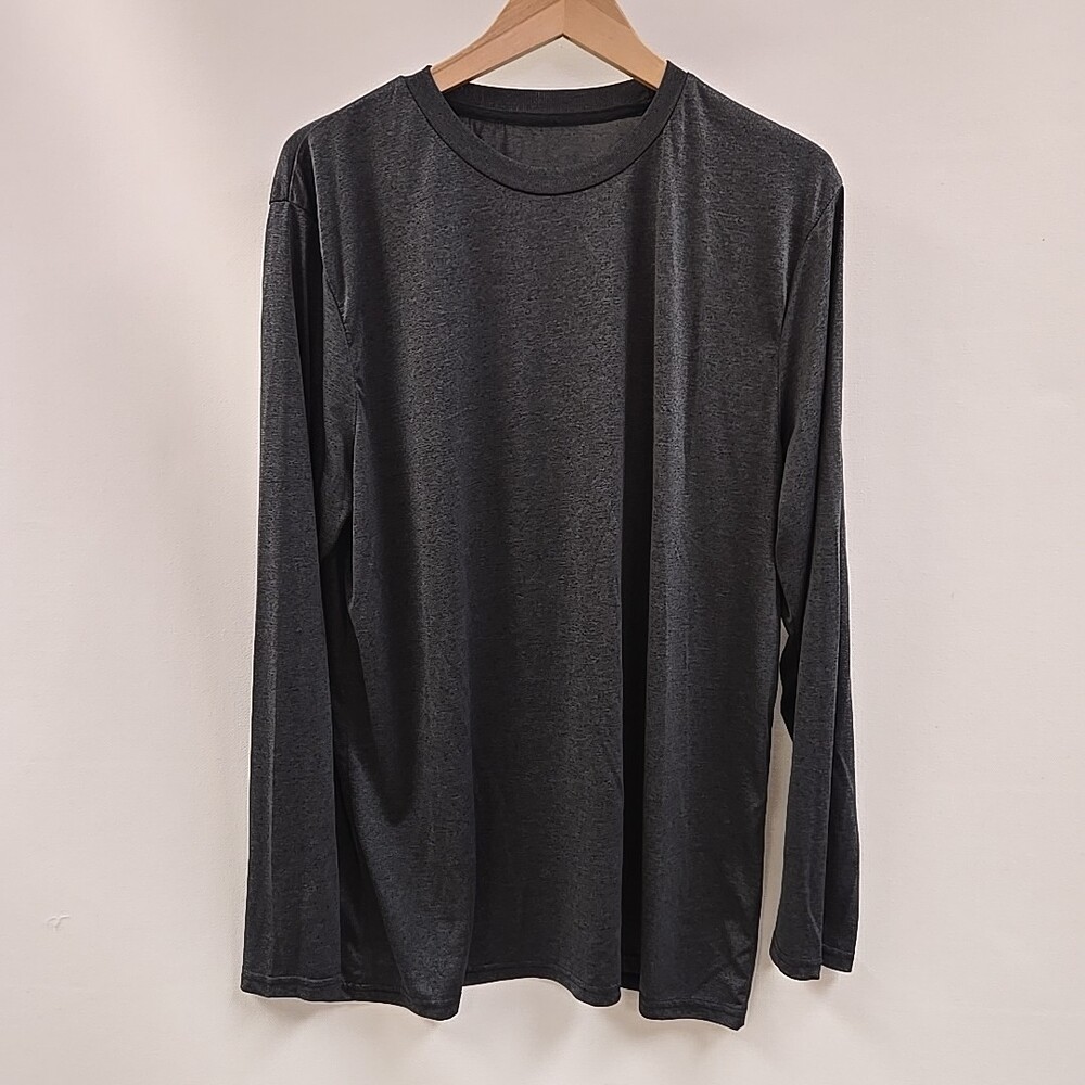 Bollinger Athletic Men's T-Shirt  Size 3XL Long Sleeve ~ Gray Lightweight